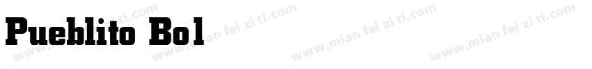 Pueblito Bold字体转换